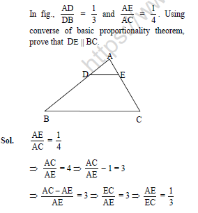 CBSE Class 10 Mathematics Triangles Worksheet Set B